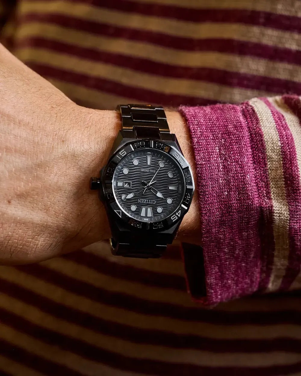 AW1855-52E watch worn on a wrist