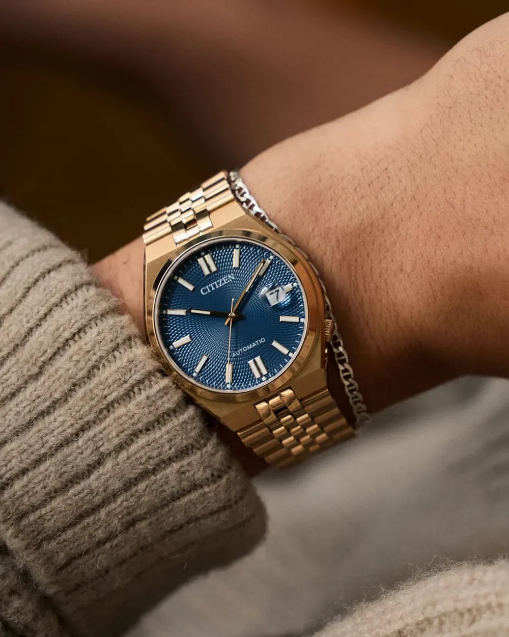 NK0023-57L watch with a 40mm case worn on a wrist