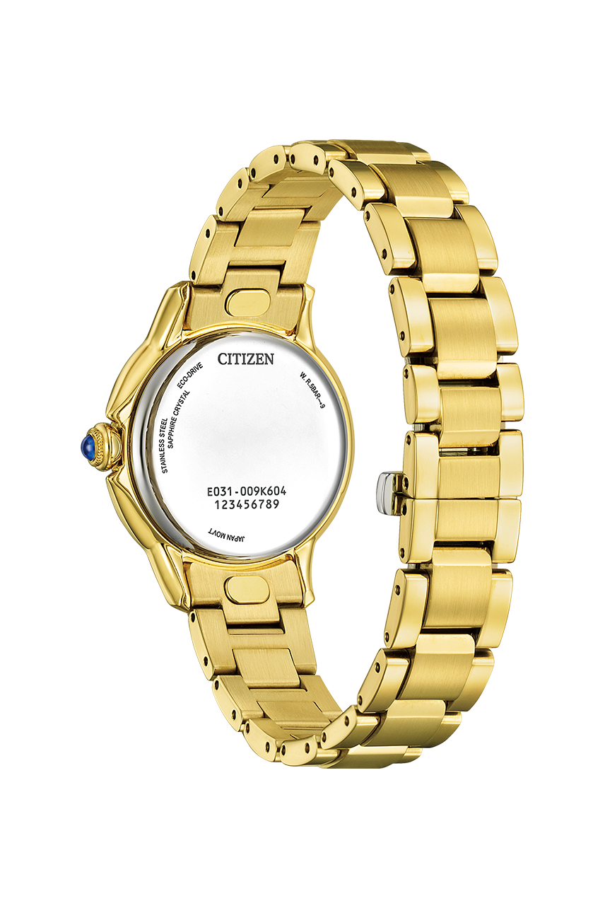 Citizen L Ceci EM1162-52A caseback and bracelet view