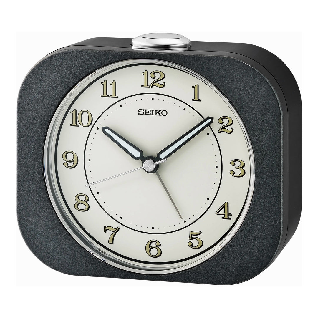 Seiko QHE195K Kyoda quiet sweep alarm clock front view