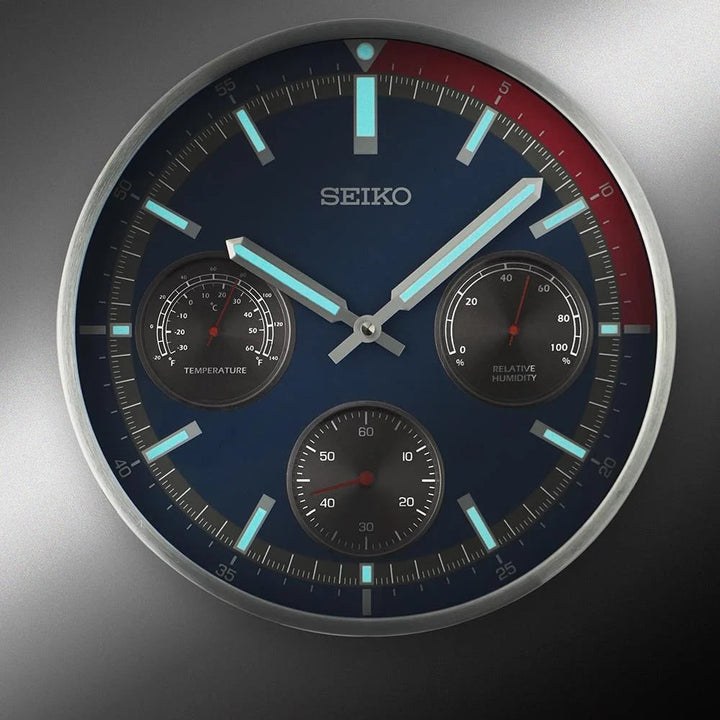 Seiko QXA822SLH Shelby wall clock LumiBrite view