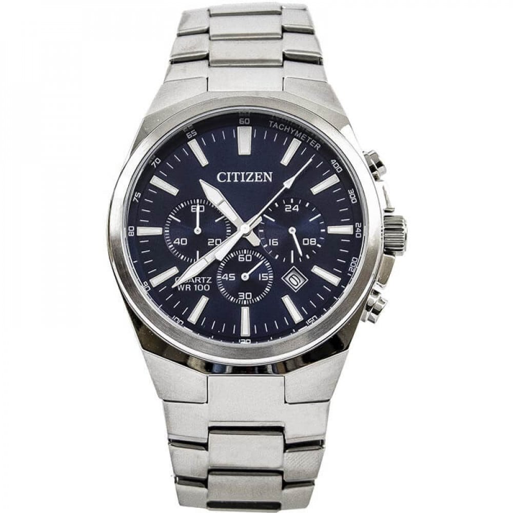 Citizen AN8170-59L blue dial quartz chronograph watch