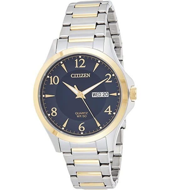 Citizen BF2005-54L two-tone blue dial quartz watch