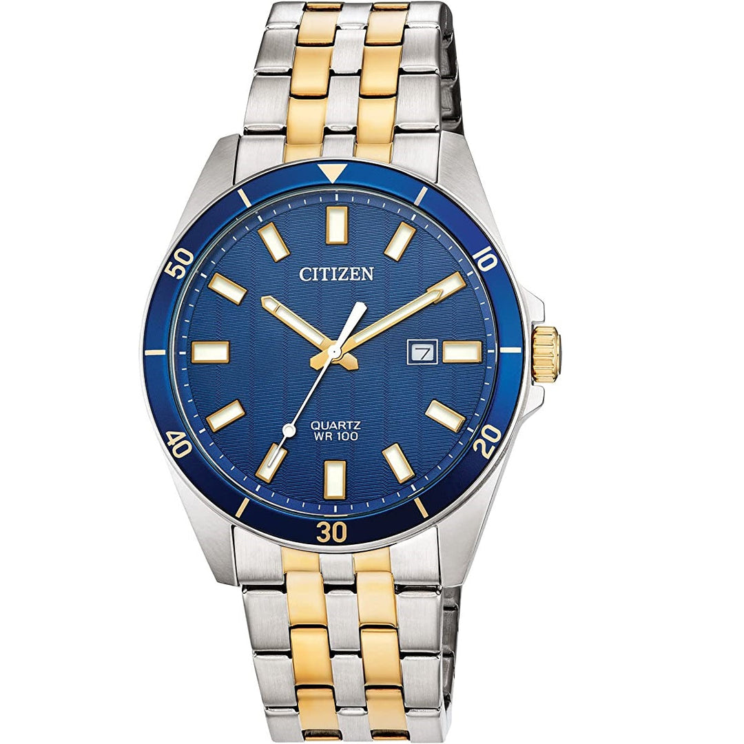 Citizen BI5054-53L two-tone blue dial quartz watch