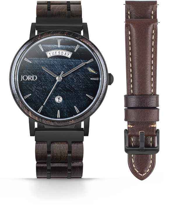 HARPER (BLUE TIGER'S EYE & EBONY) - Watch Technicians Store