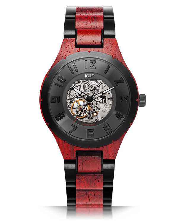 DOVER II PADAUK & BLACK STEEL - Watch Technicians Store