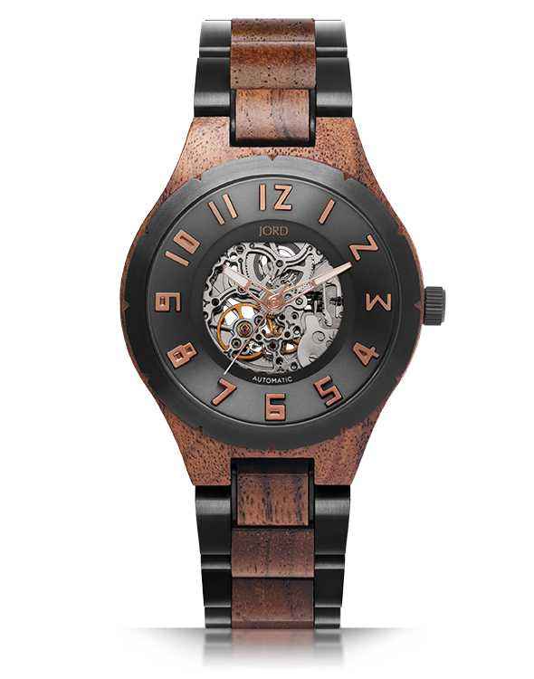 DOVER II WALNUT & GUNMETAL - Watch Technicians Store
