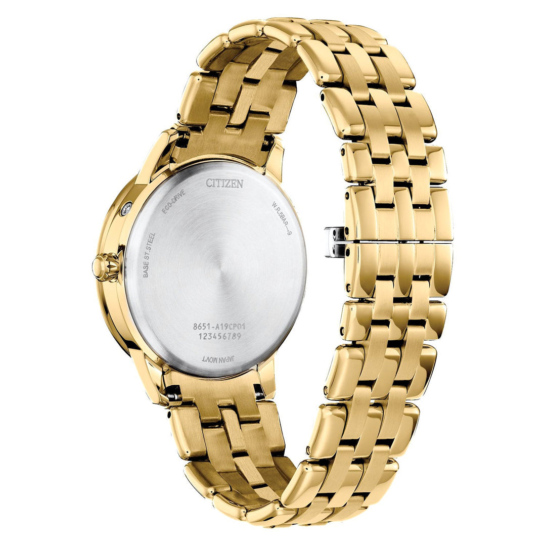Citizen FD0002-57D Calendrier caseback and bracelet