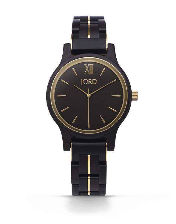 FRANKIE 38 ebony & gold - Watch Technicians Store
