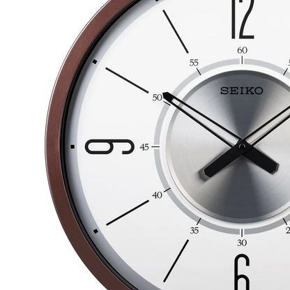 Seiko QXA759BLH Abbott wall clock detail view