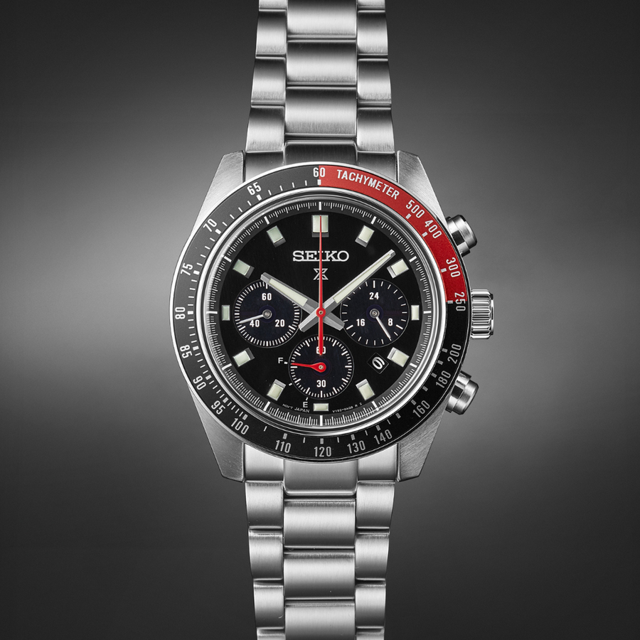 Seiko SSC915 Prospex Speedtimer solar chronograph product view