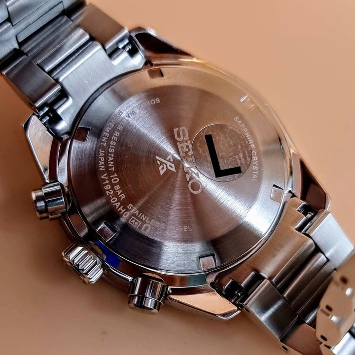 Seiko SSC915 Prospex Speedtimer caseback
