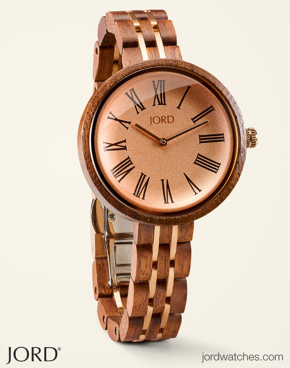 JORD Cassia Walnut and Vintage Rose alternate view