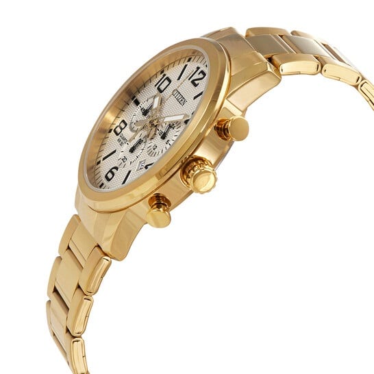 Citizen AN8052-55P gold-tone champagne dial chronograph watch, product view 2