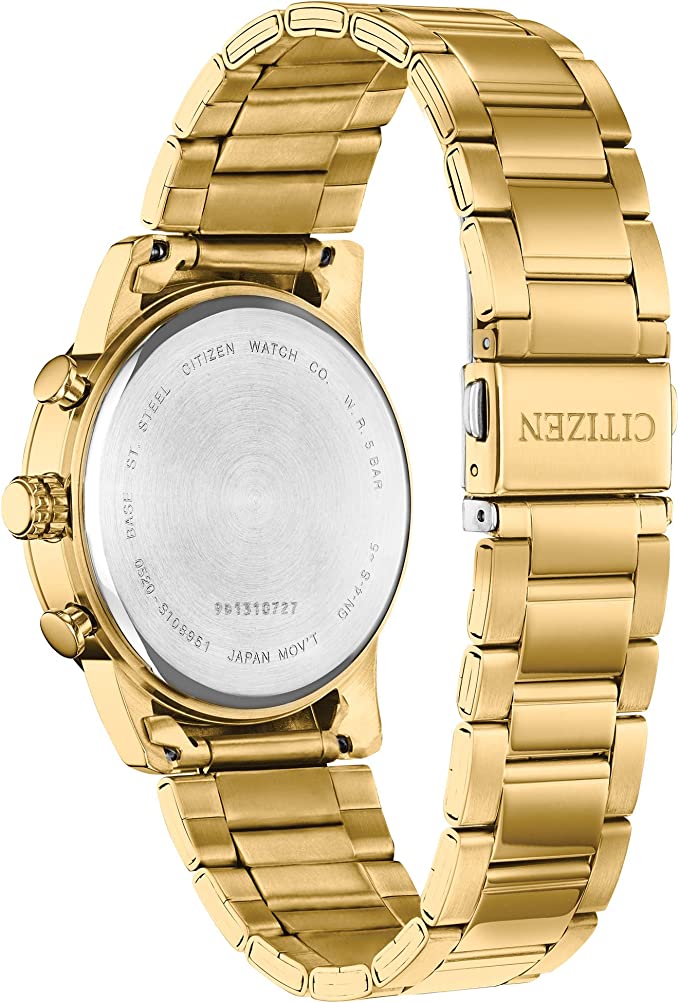Citizen AN8052-55P gold-tone champagne dial chronograph watch, product view 3