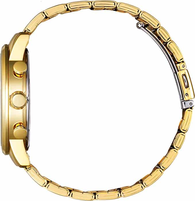 Citizen AN8052-55P gold-tone champagne dial chronograph watch, product view 4