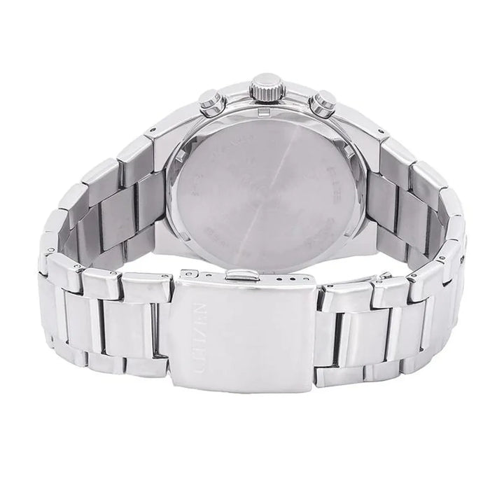 Citizen AN8170-59L quartz chronograph case back and bracelet