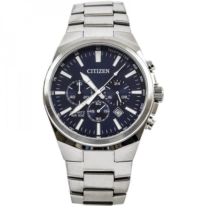 Citizen AN8170-59L blue dial quartz chronograph watch
