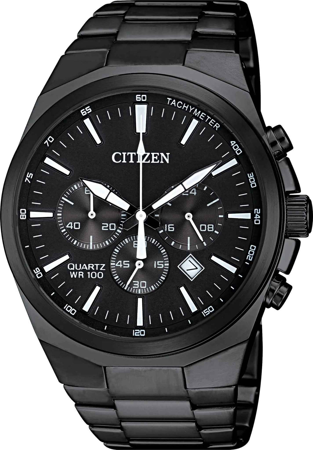 Citizen AN8175-55E black quartz chronograph watch