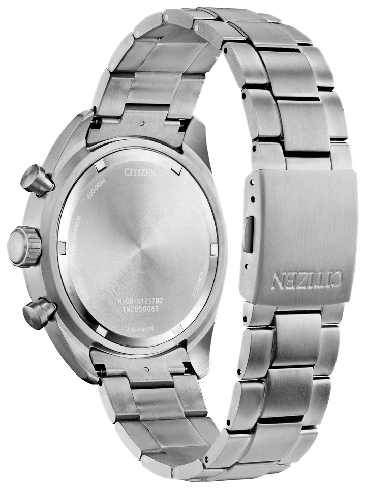 Citizen AT2480-57L Garrison caseback and bracelet view