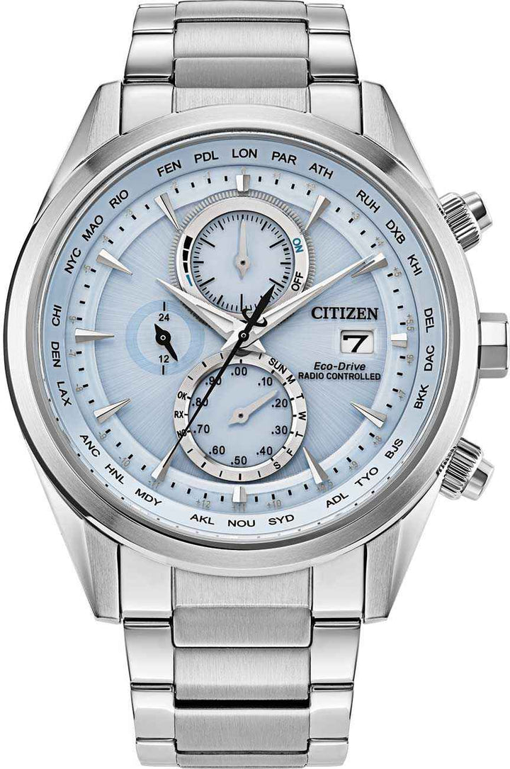 Citizen AT8260-51M Sport Luxury Eco-Drive Atomic Chronograph Watch