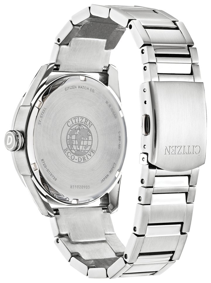 CITIZEN AW0080-57A Sport Casual caseback and bracelet view