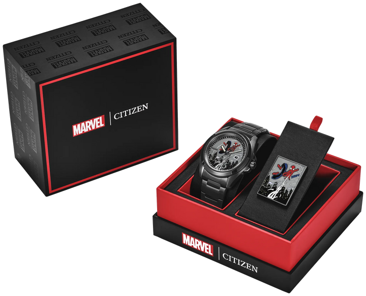 Citizen AW1437-61W Spider-Man Swings Marvel collector boxed set