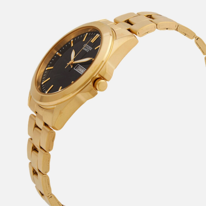 Citizen BF0582-51F gold-tone quartz day-date watch side view