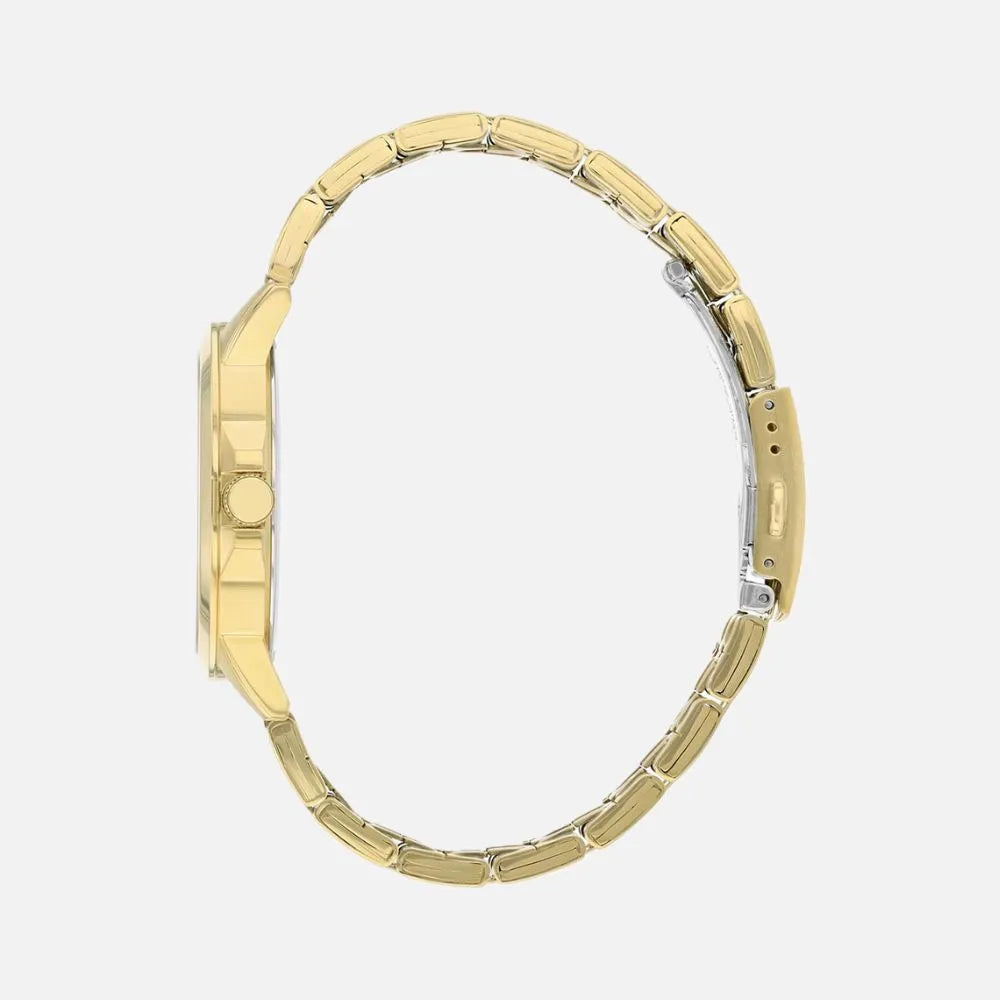 Citizen BF2013-56E gold-tone quartz day-date watch side view