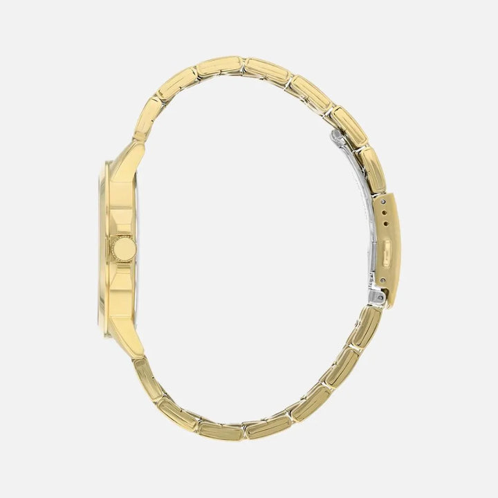 Citizen BF2013-56E gold-tone quartz day-date watch side view