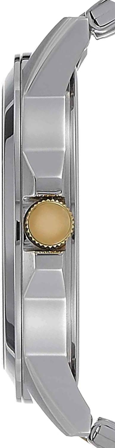 Citizen BF2018-52A two-tone quartz watch case and crown side view