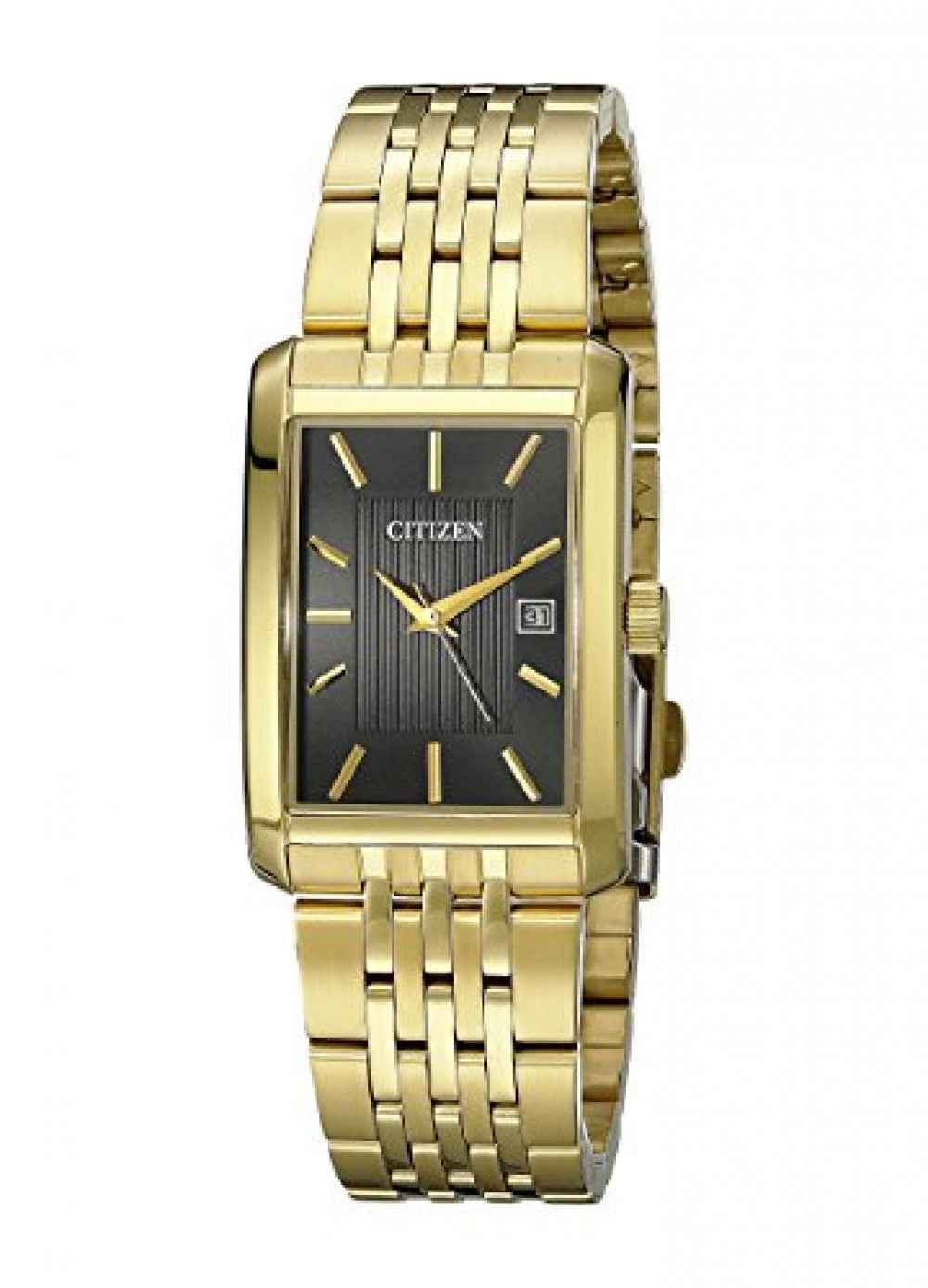 Citizen BH1673-50E gold-tone rectangular quartz watch