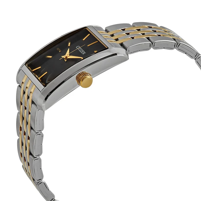 Citizen BH1678-56E two-tone rectangular quartz watch side view