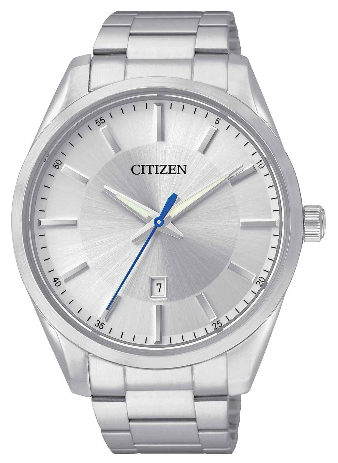 Citizen BI1030-53A quartz stainless-steel watch with silver dial