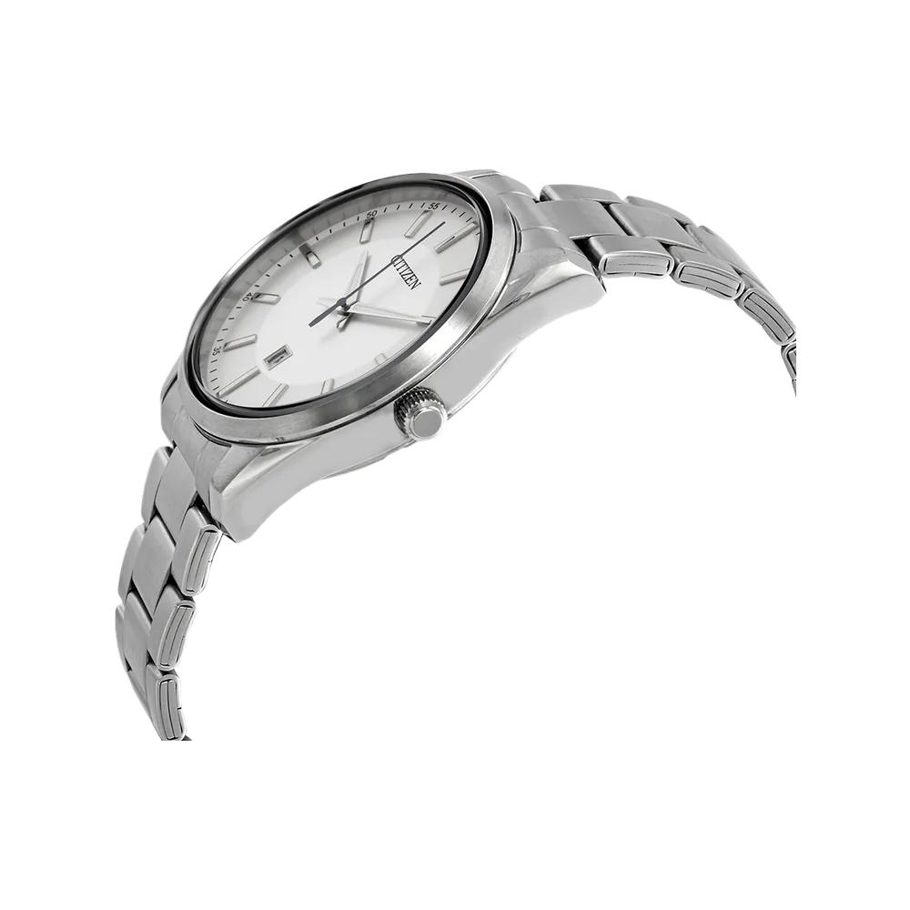 Citizen BI1030-53A stainless-steel quartz watch side view