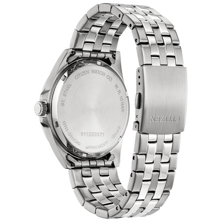 Citizen BI5050-54E quartz watch caseback and bracelet