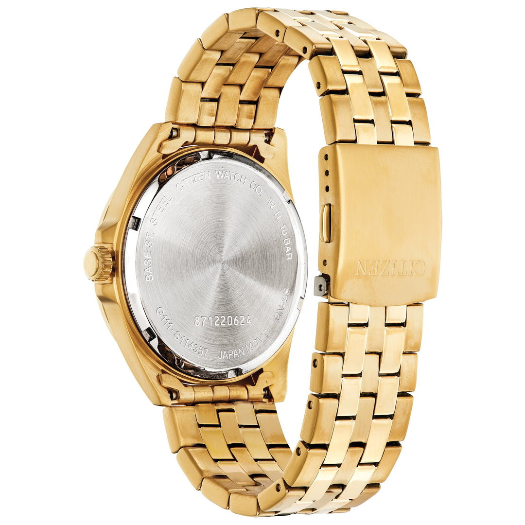 Citizen BI5052-59E gold-tone bracelet and caseback view