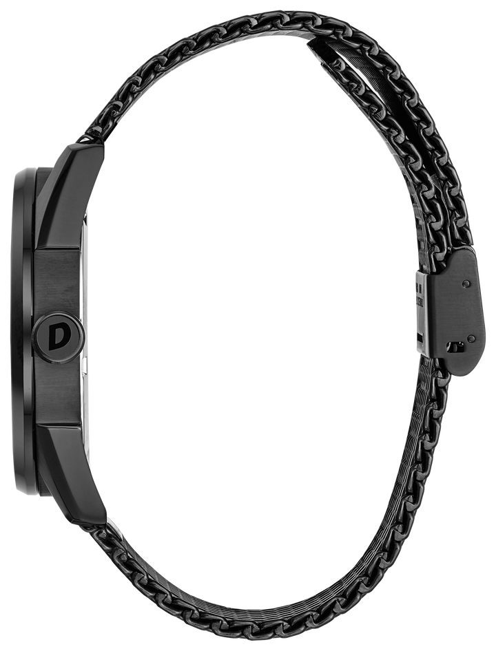 Citizen BM6988-57E Sport Casual Eco-Drive watch side profile and mesh bracelet
