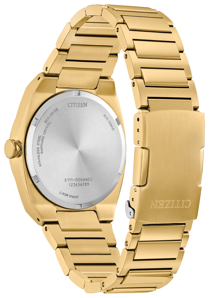 Citizen BM7662-59L Sport Luxury Eco-Drive watch caseback and bracelet