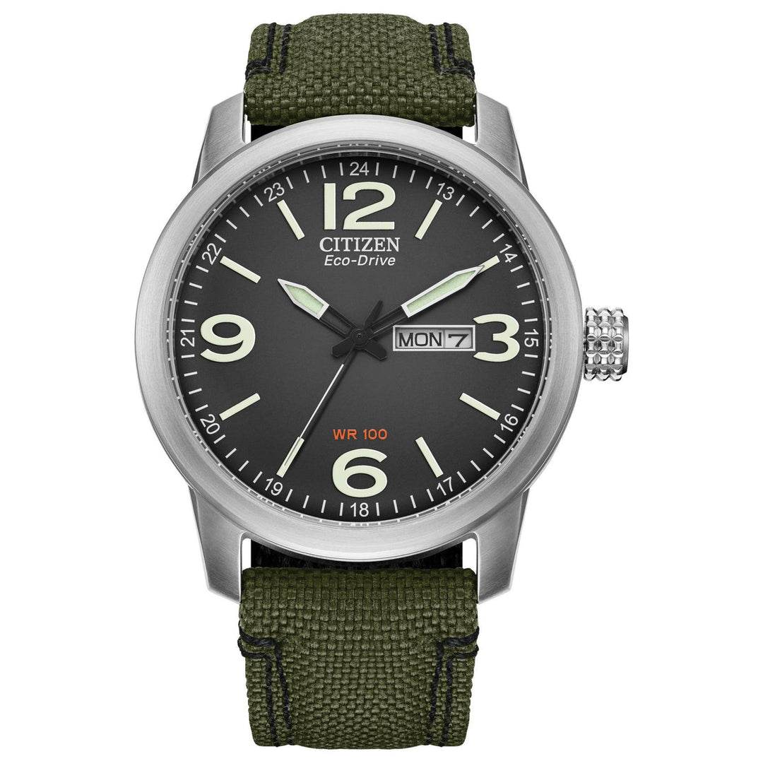 Citizen BM8570-09E military commemorative Eco-Drive watch set front view