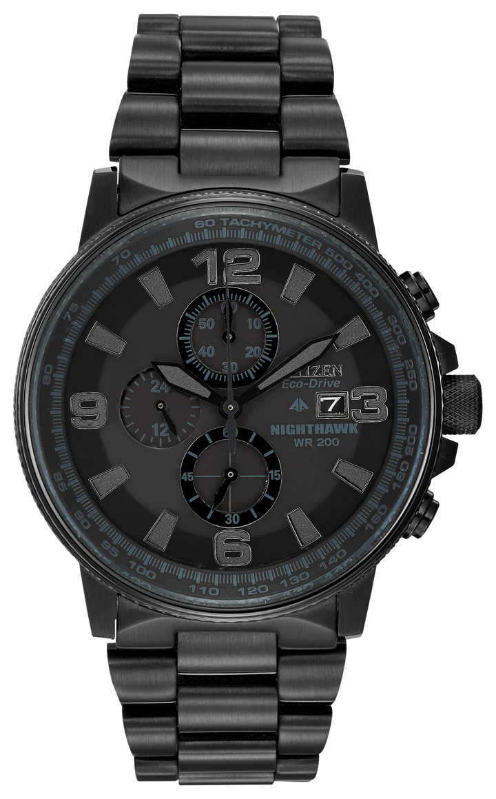 Citizen CA0295-58E Nighthawk Eco-Drive Chronograph front view