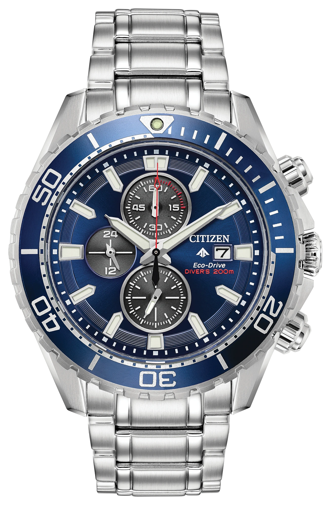 Citizen CA0710-58L Promaster Dive Eco-Drive chronograph front view