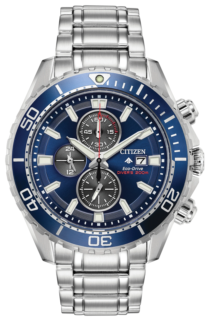 Citizen CA0710-58L Promaster Dive Eco-Drive chronograph front view