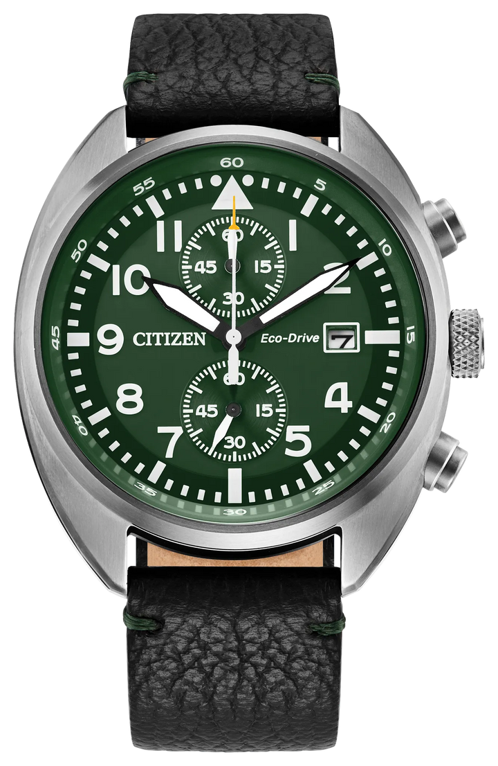 Citizen CA7041-07X Eco-Drive chronograph front view