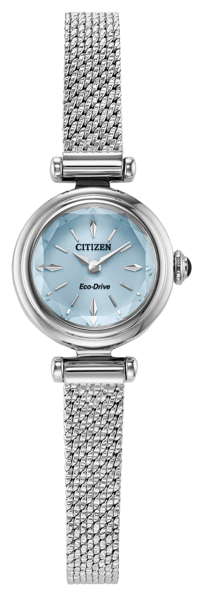 Citizen EG7081-51L Fio Eco-Drive light blue dial watch front view