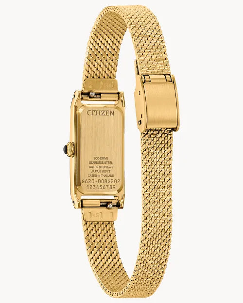 Citizen EG7128-59E Fio Eco-Drive gold-tone watch side profile