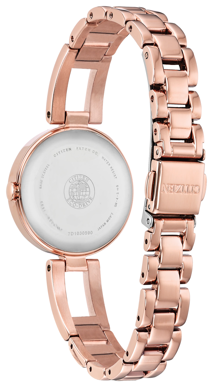 CITIZEN EM0633-53A Axiom caseback and bracelet view