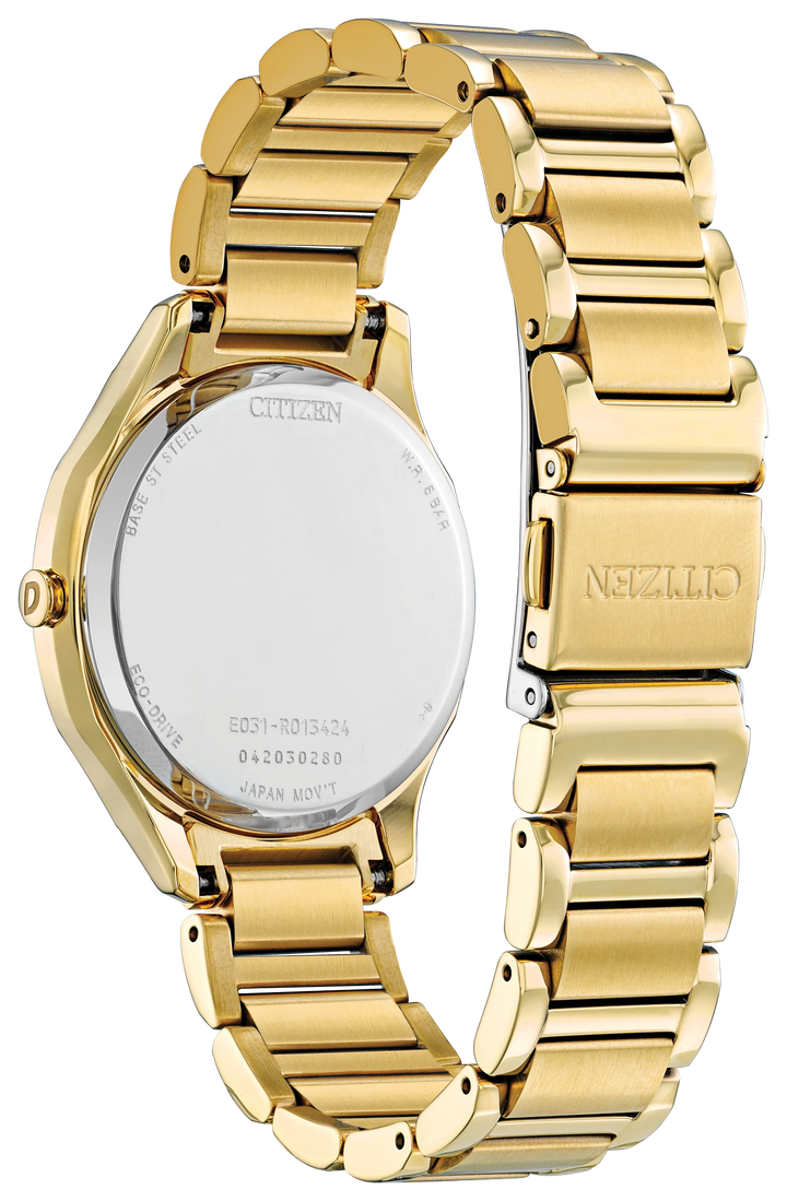 CITIZEN EM0752-54P caseback and bracelet view
