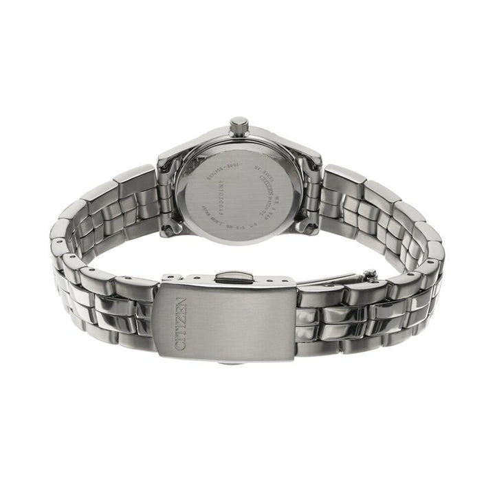 Citizen EQ0540-57A stainless-steel bracelet and caseback view