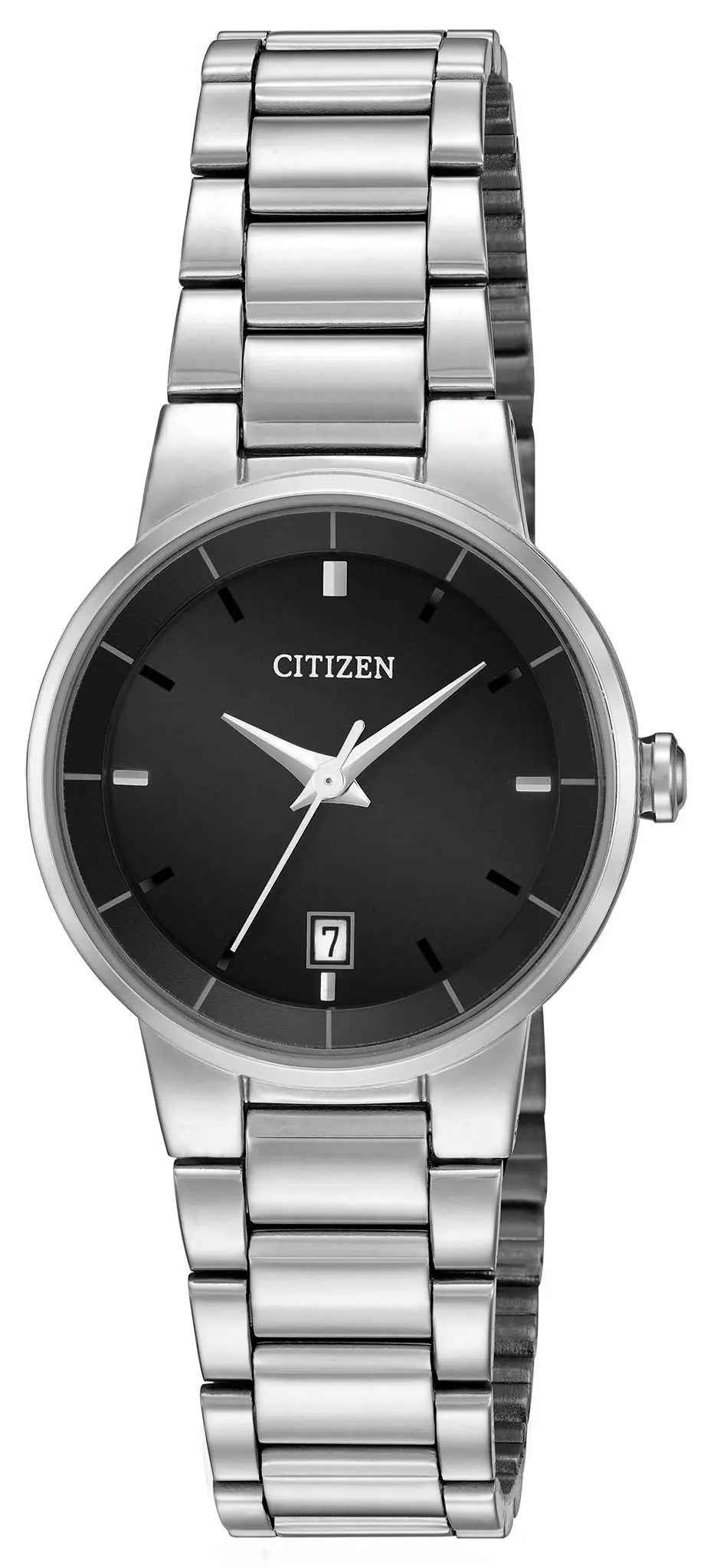 Citizen EU6010-53E women's quartz stainless-steel watch with black dial